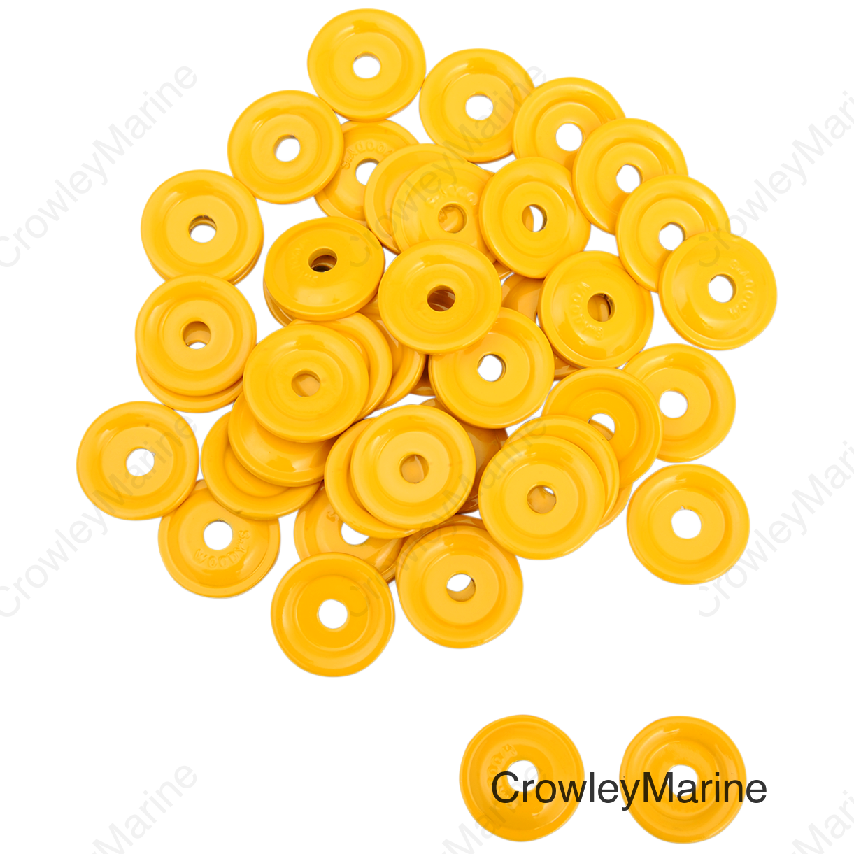 ROUND DIGGER SUPPORT PLATE 48/PK YELLOW