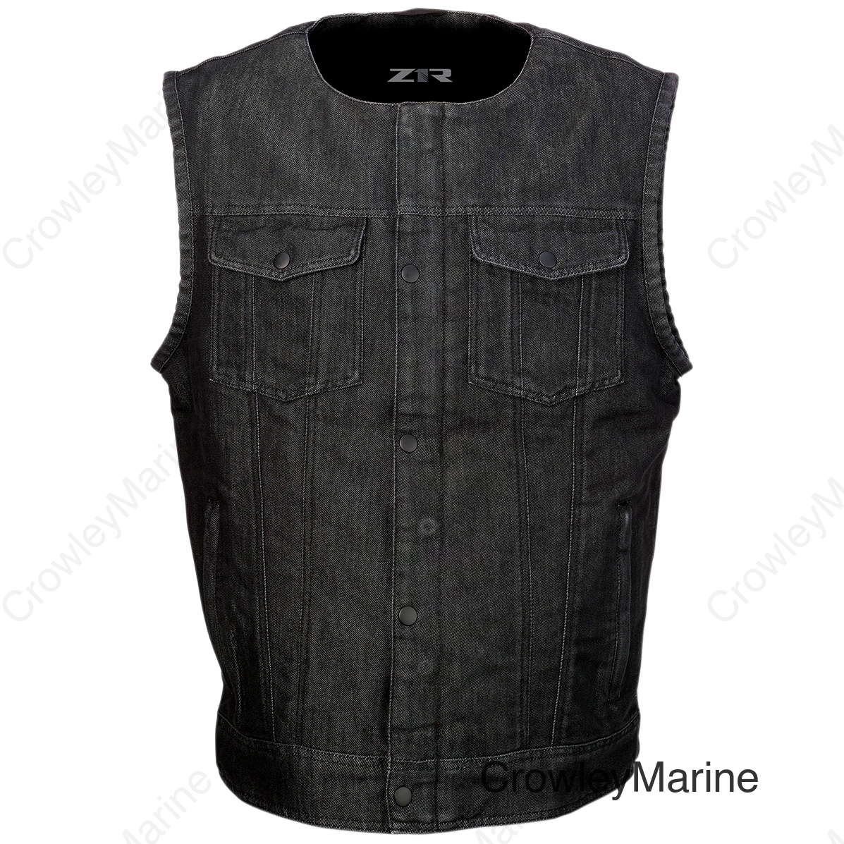 VEST GANJA DENIM BLK MD