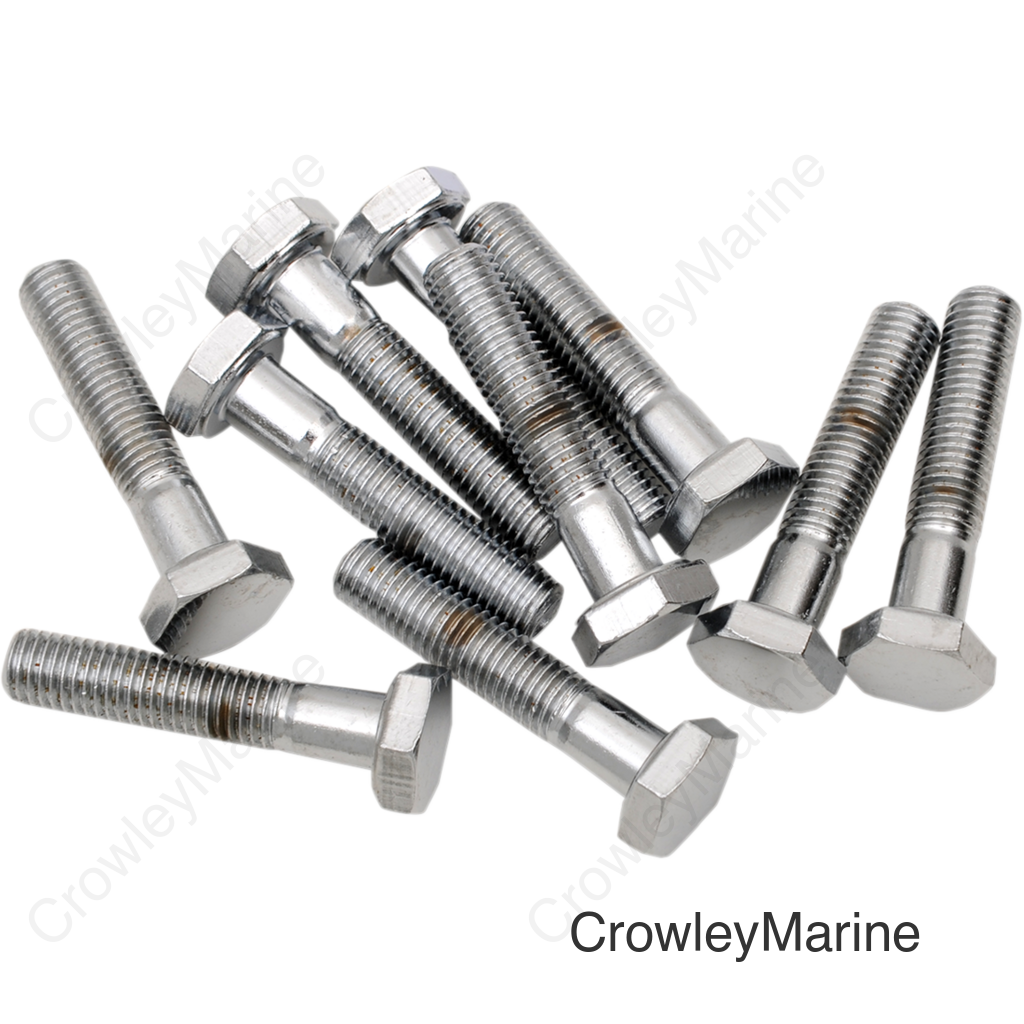 1/4"-28 X 1" CHR HEX HD