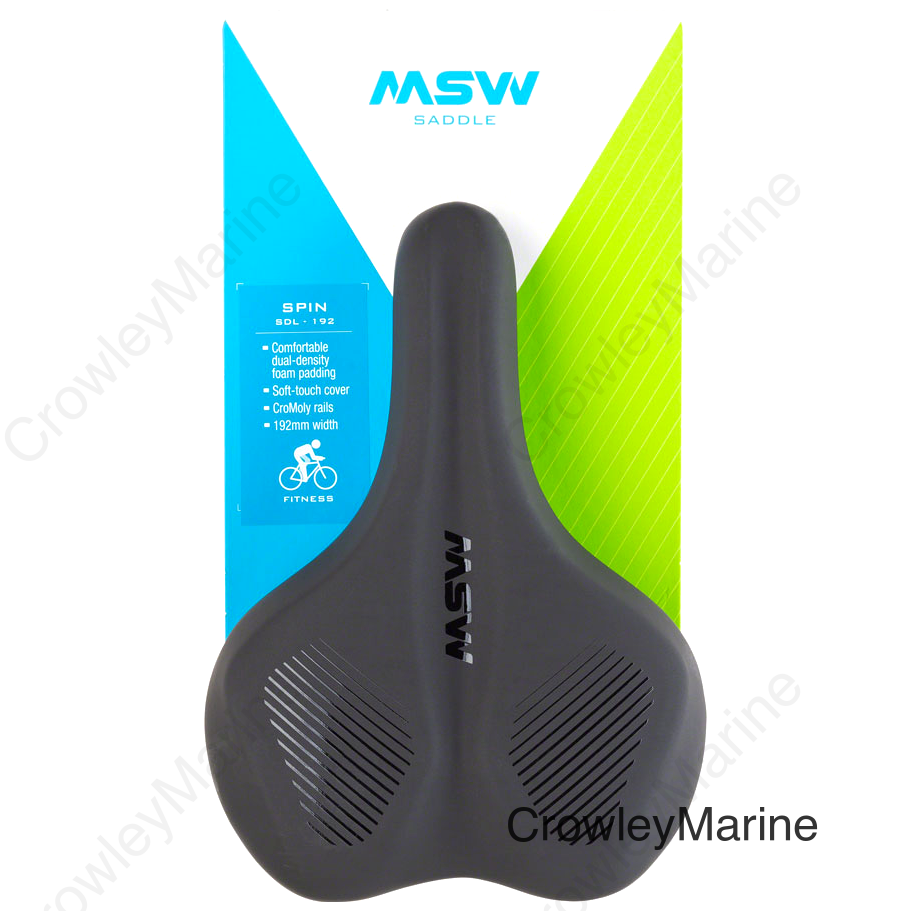 MSW SDL-192 Spin Fitness Saddle - Chromoly Black