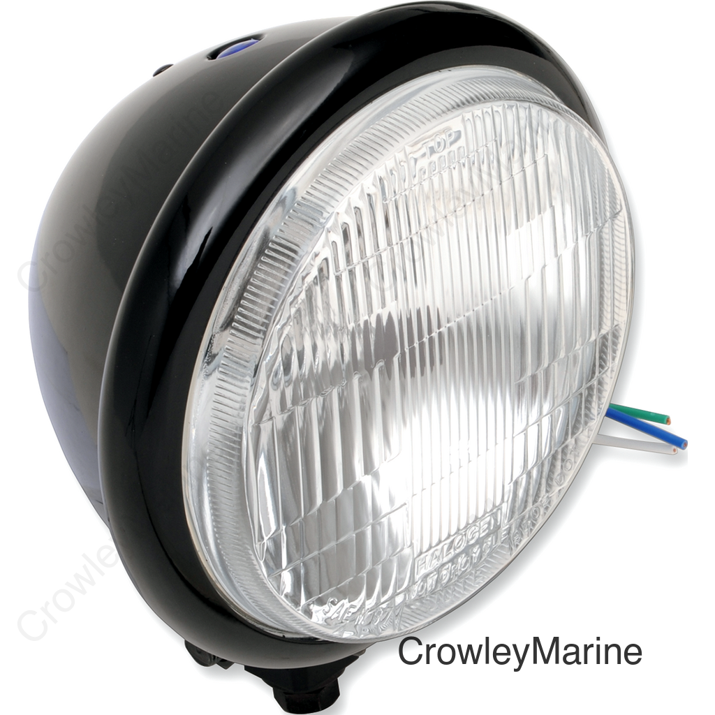 HEADLIGHT 5.75" BLK