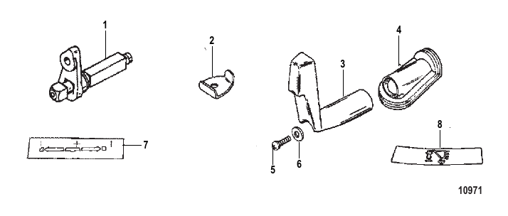 Serial Range Accessories Remote Control - Conversion/Attaching Kits/TS Cables - 1994 & Up - Side Shift Conversion Kit (821190A1)