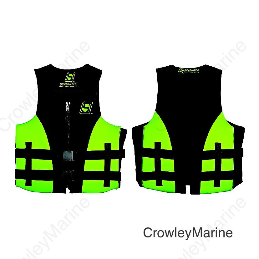 Seachoice 85143 Evoprene Multi-Sport Vest, Green/Black, Youth