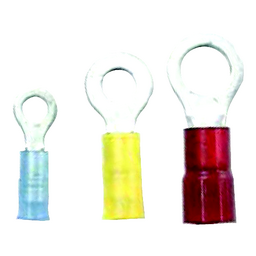 Ancor 230236 Marine Grade™ Nylon Insulated Ring Terminals, 3/8" Fastener, #8 Wire, Red, 2/Pk