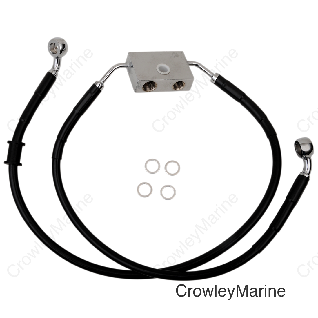 FRT BRAKE LINE XL BK +4