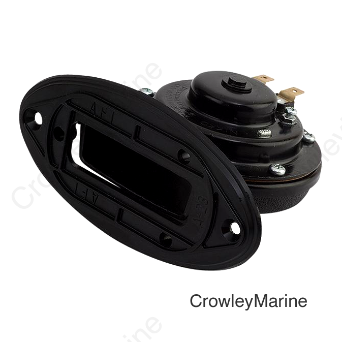 SeaDog 431230 Drop In 4 Amp 108 DB Horn V.2 with Grills | Powder Coated Steel & Injected Molded Nylon