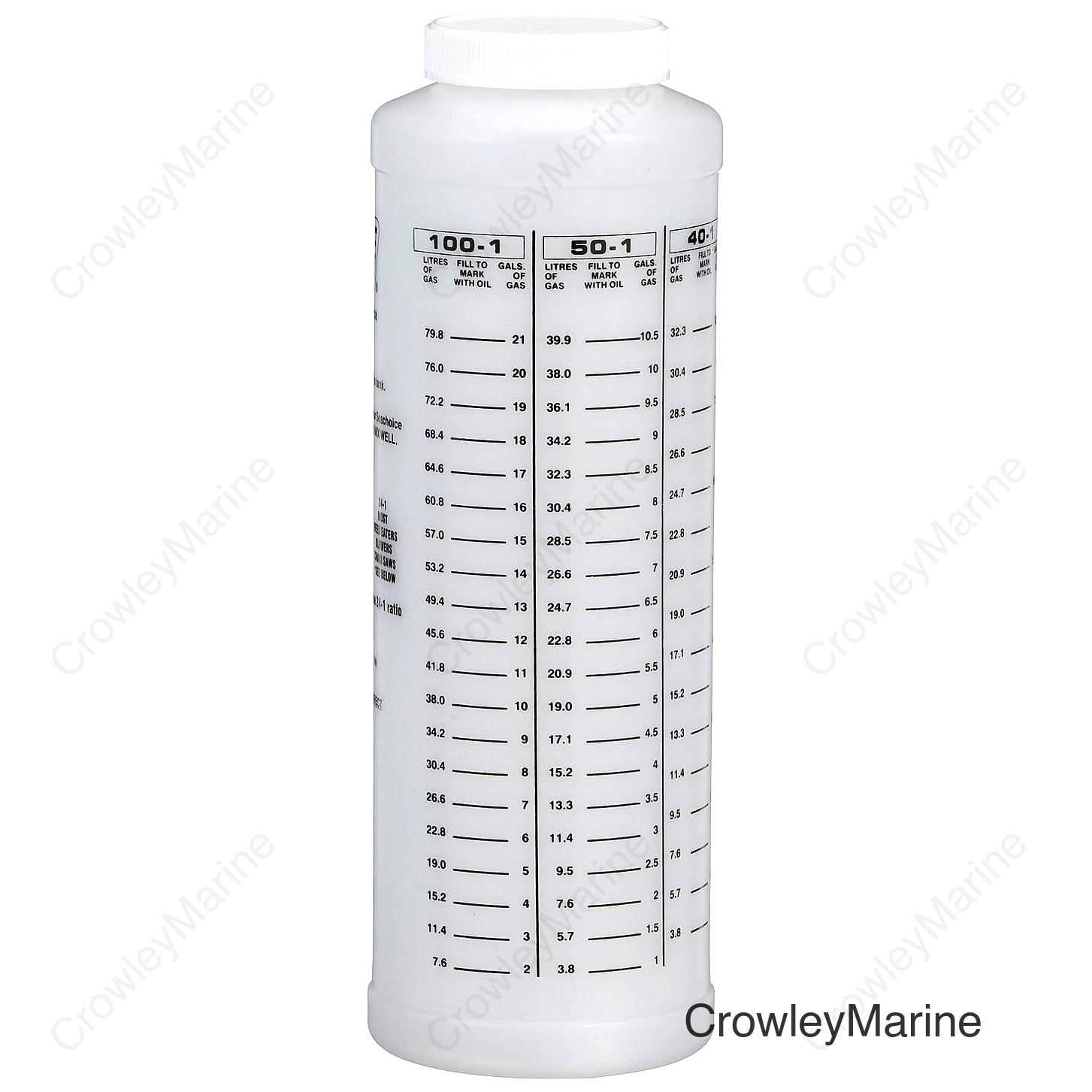 Seachoice 2-Cycle Engine, Oil to Gas Measuring Container, 32 Oz., Wide Mouth Bottle
