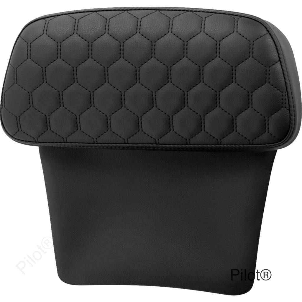Chopped Tour Pak Pad - Honeycomb - Black Stitching - FLH/FLT '14-'24