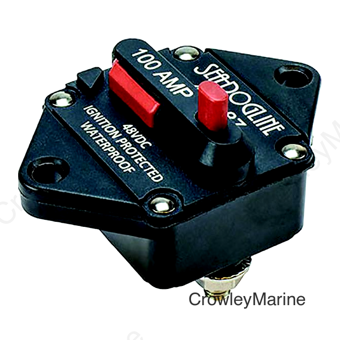 Sea-Dog  Hi-Amp Panel Mount Resettable Circuit Breaker 150A, 48 Volts