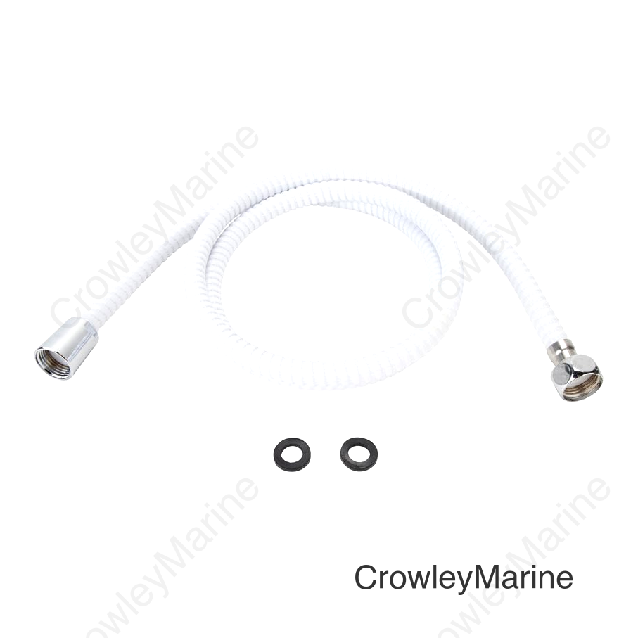 60" SHOWER FLEX HOSE (WHITE)