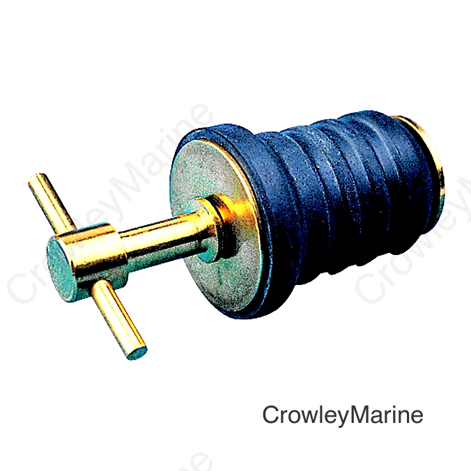 Seadog 520080 Brass Tee Handle Drain Plug, 1" Bulk