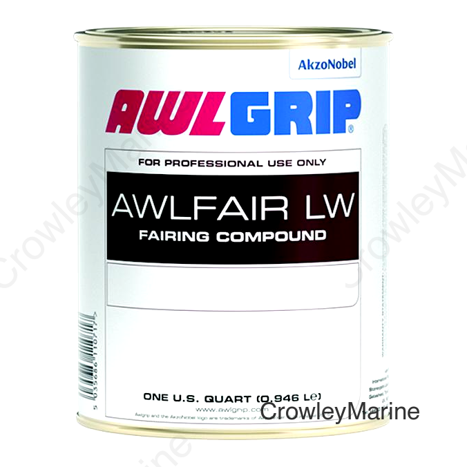 Awlfair LW Trowelable Fairing Compound Base, White Qt.