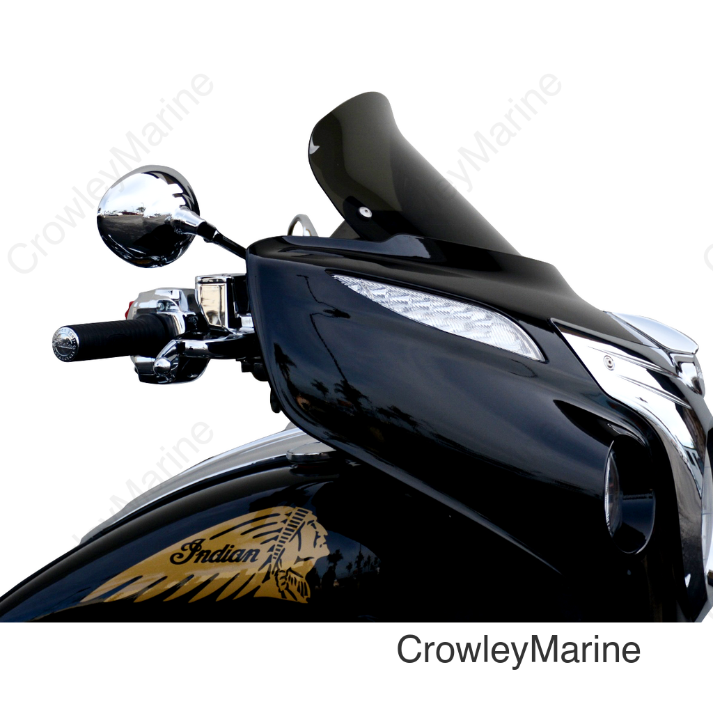 Windshield - Dark Smoke - 12" - Indian