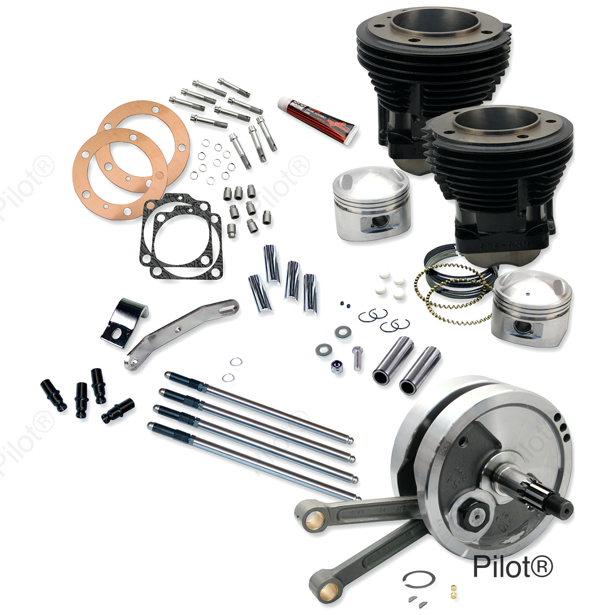93" Sidewinder® Big Bore Stroker Engine Performance Kit- High Compression