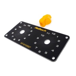 Haltech Dual Switch Panel Kit w/Yellow Knob thumbnail-1