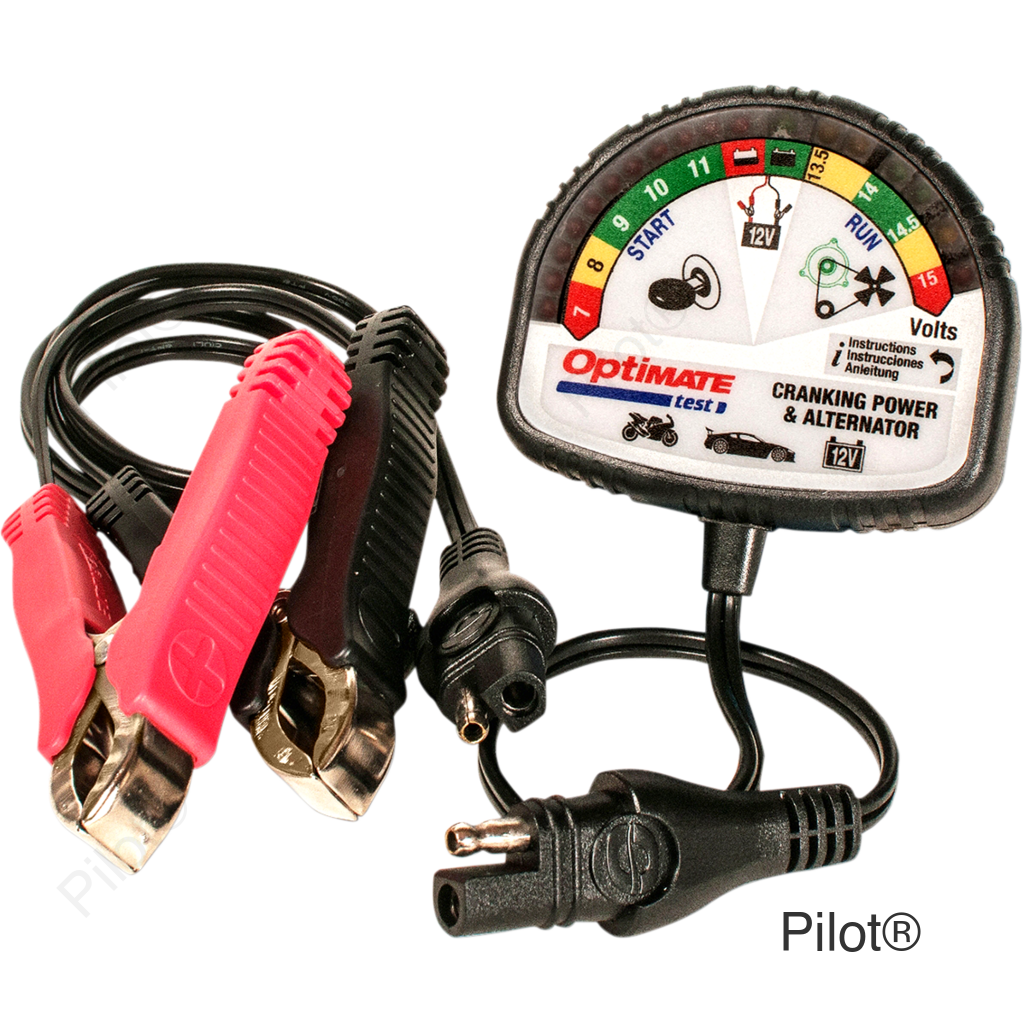 Battery Charging System/Alternator Tester - Pocket - Battery Clip/12V