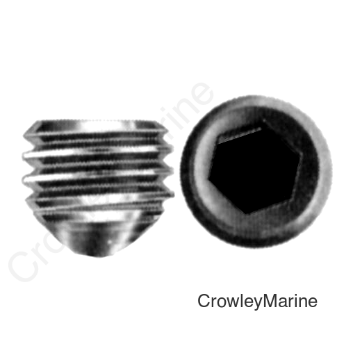 SET SCREW SS 1/4" CONE POINT