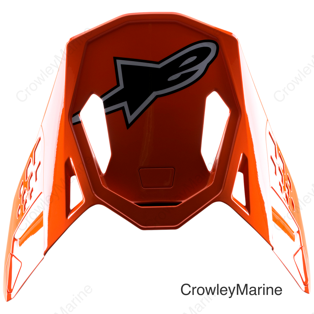 Supertech M8 Visor - Factory - Blue/Fluo Orange/Fluo Yellow