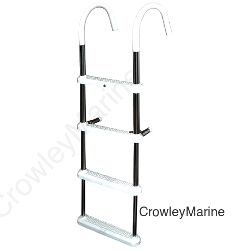 4-Step Gunwale 11" Hook LADDER Stainless Steel (DMT4-11)