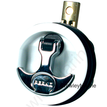 White/Chrome Flush Latch, Cam Bar Adj. 1-1/4"- 1-7/8", Carded