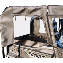 Soft Doors - Middle/Rear Windows - Black - Honda Pioneer 1000 thumbnail-25