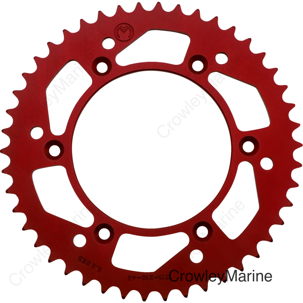 SPROCKET ALU HON 46T RED