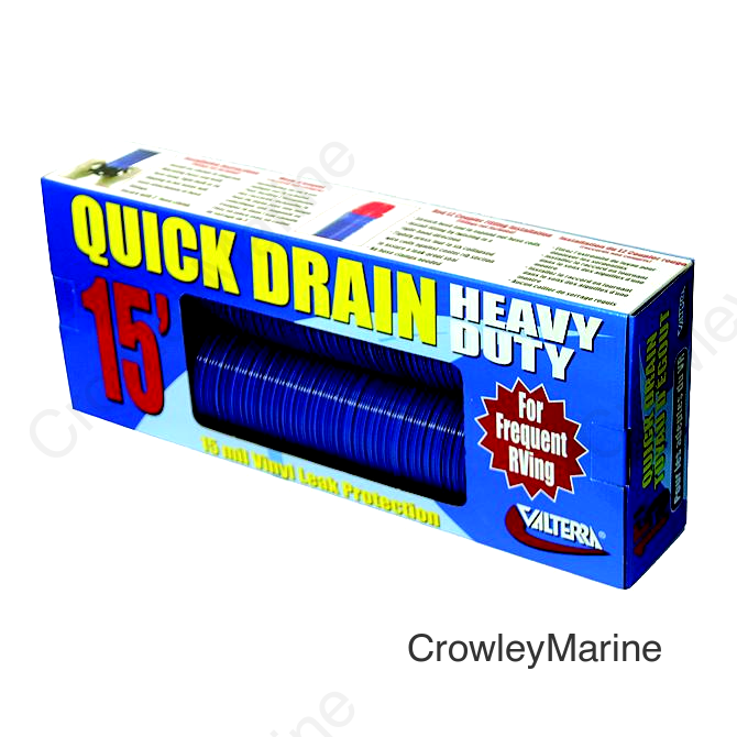 Valterra D04-0057 Quick Drain 3" x 15' RV 15 Mil Sewer Hose