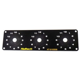Haltech Triple Switch Panel w/Yellow & Red Knobs thumbnail-0