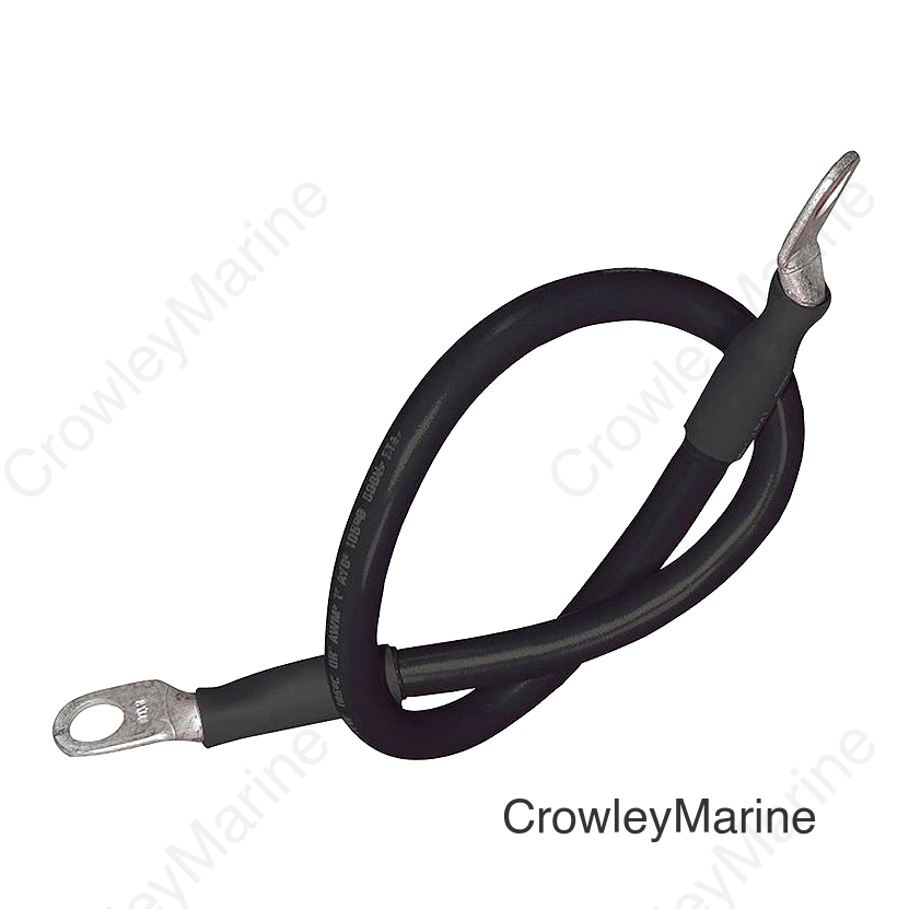 Seachoice 4 AWG Marine Grade Cable, Black, 4 Ft.