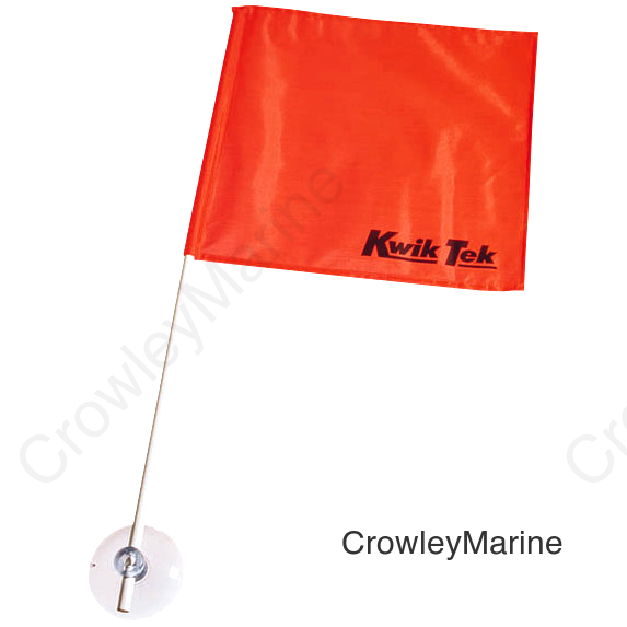 SKIER DOWN FLAG 3/4 SUCTION CUP MOUNT