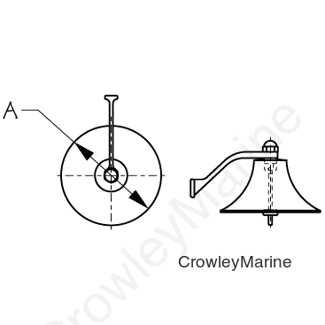 Brass Bell Chrome Plated - 6" - Sea-Dog Line (455001-3)