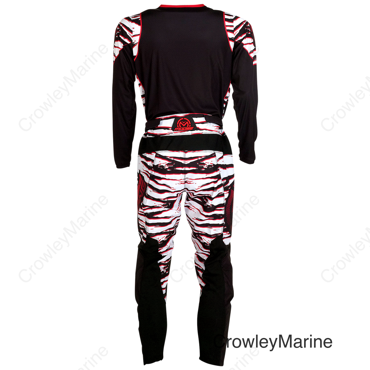 PANT QUALIFIER BK/RD 48