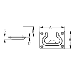 Sea-Dog 2218601 Flush Hatch Pull thumbnail-0