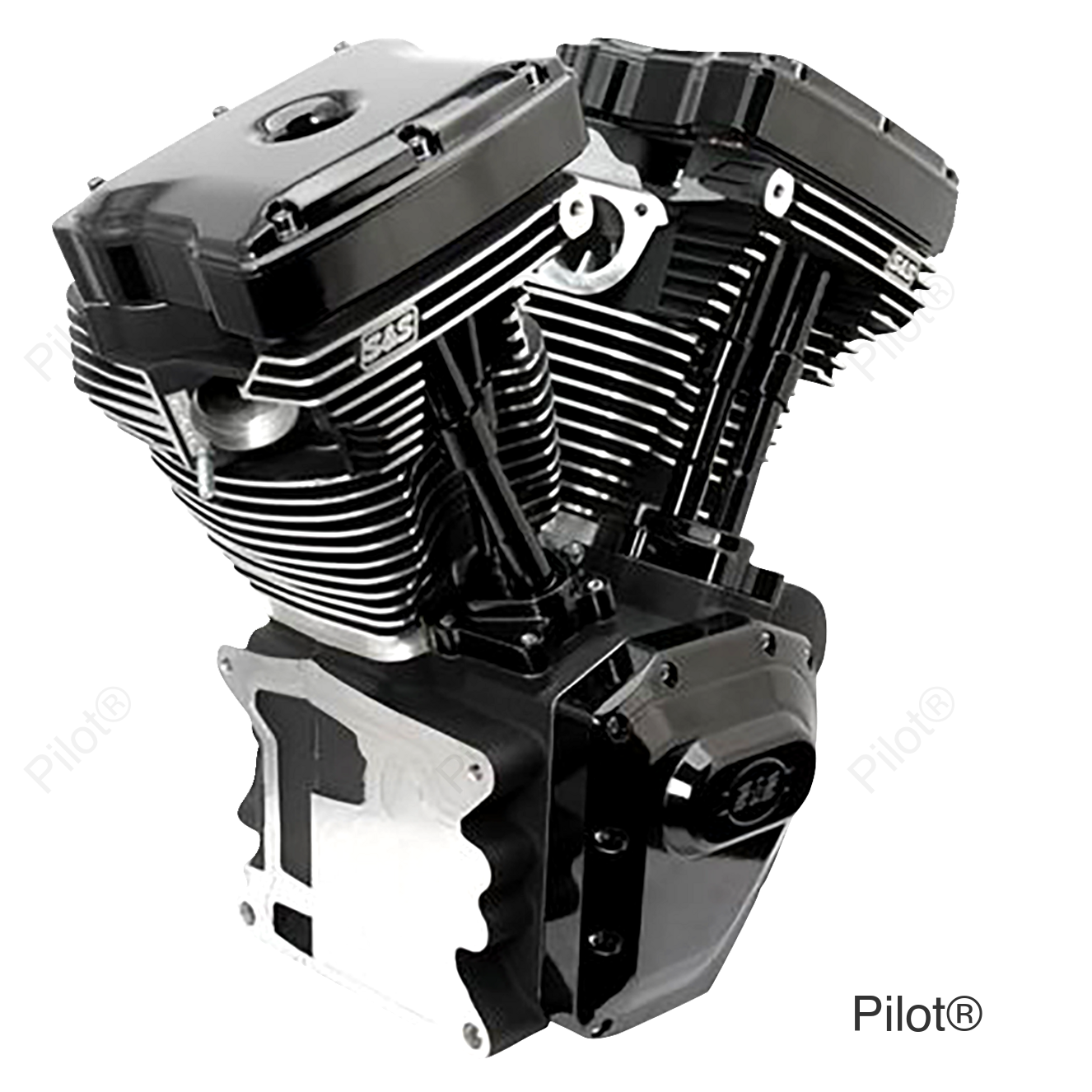 T143 Long Block Engine - Black - Touring | Dyna