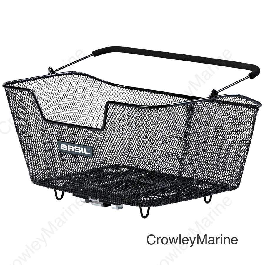 Basil Base M MIK Rear Basket Steel Black