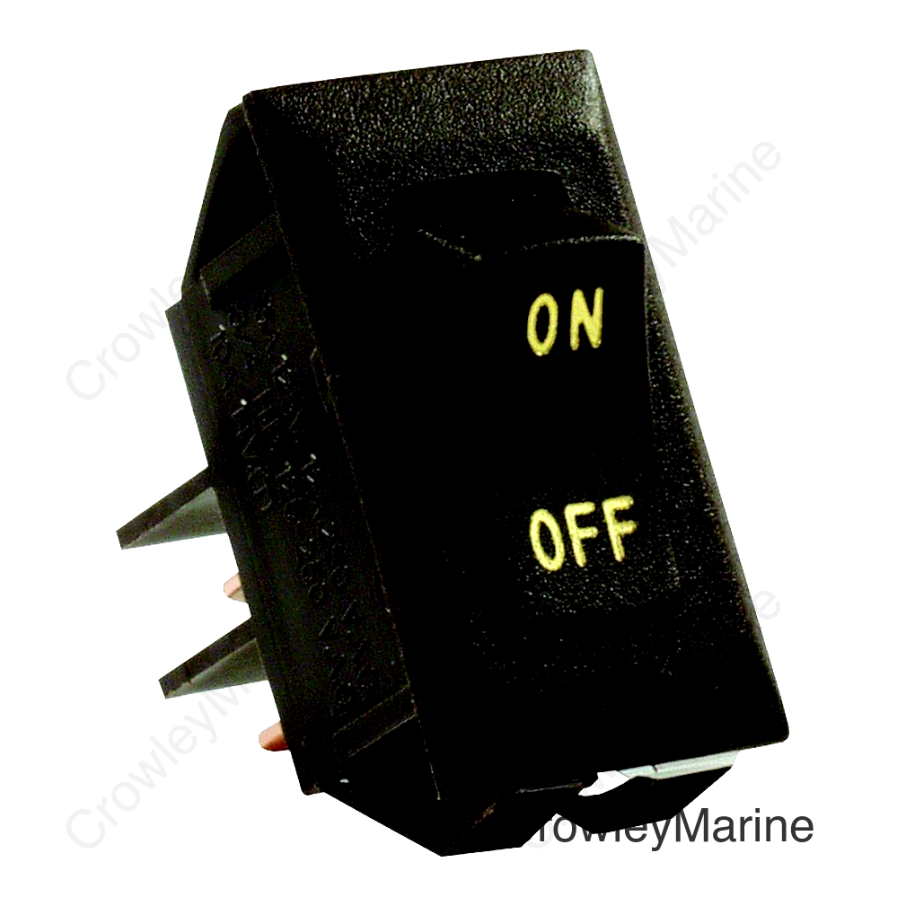 JR Products Labeled 12V On/Off Switch, Brown