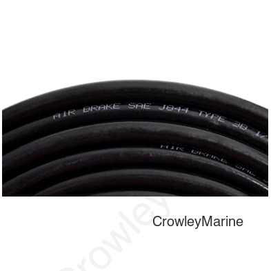 Nylon Air Tubing, 1/4" x 100Ft, J844 Nylon, Black (249880)
