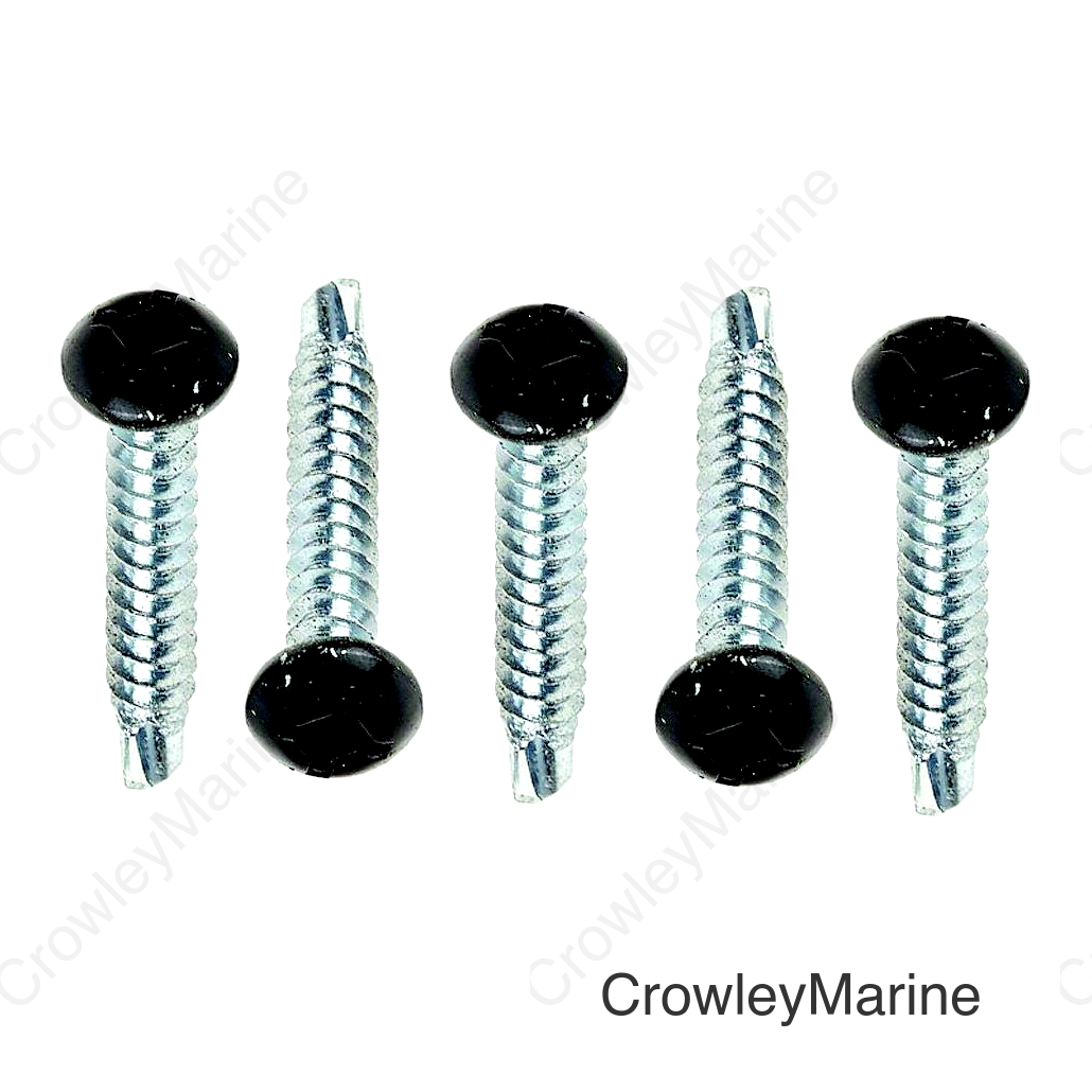 AP Products 012PTK500BL8X112  8 x1-1/2 Pan Head Tri-Screw, Black, 500 Pack