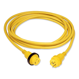 Marinco 199117 30A/125V Powercord Plus® ShorePower Cordset w/LED, 25' Yellow thumbnail-0