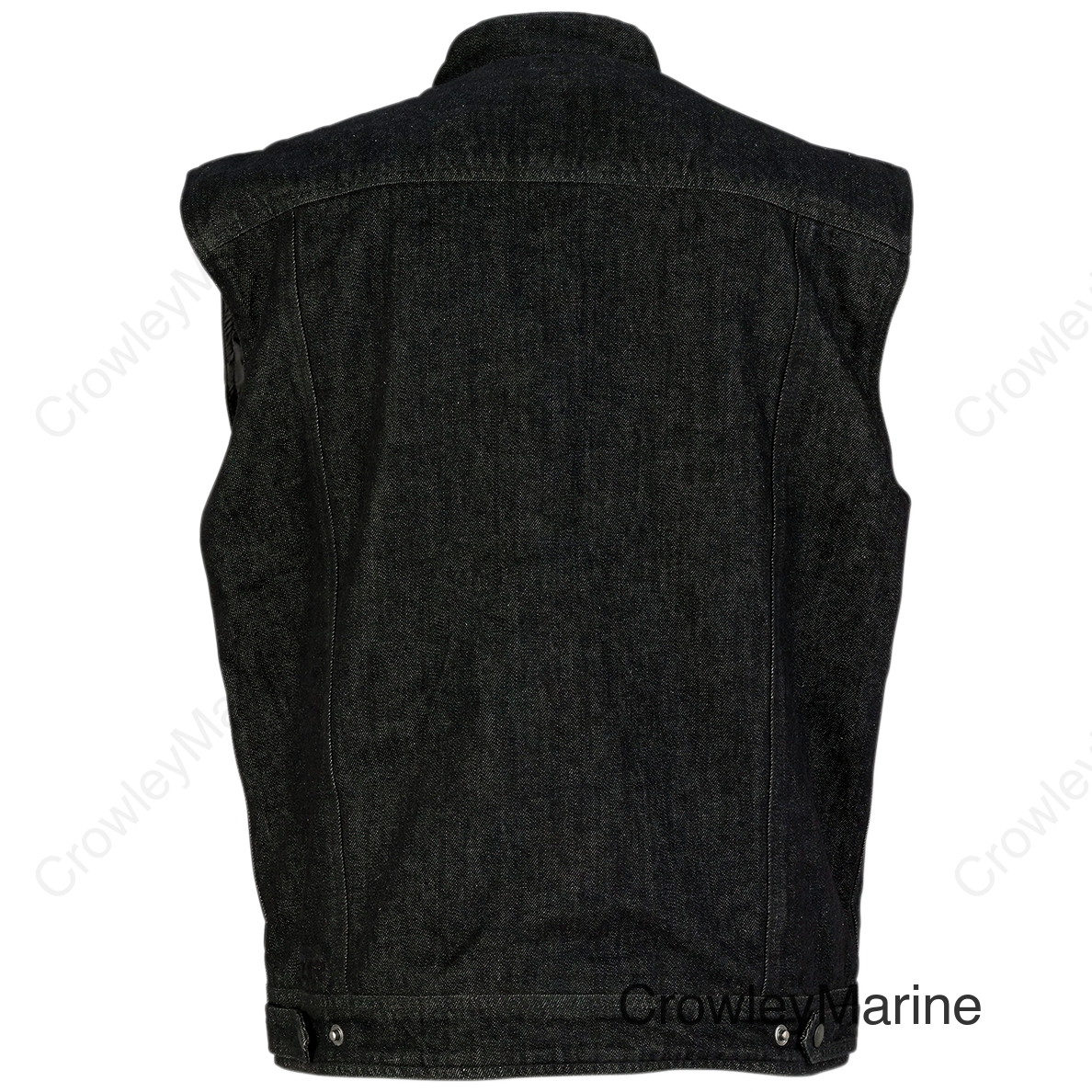VEST DENIM BLK 2X