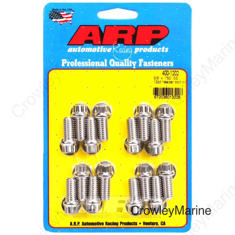 ARP 3/8 x .750 SS 12pt Header Bolt Kit