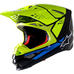Supertech M8 Helmet - Factory - Black/Yellow/Blue - Medium thumbnail-1