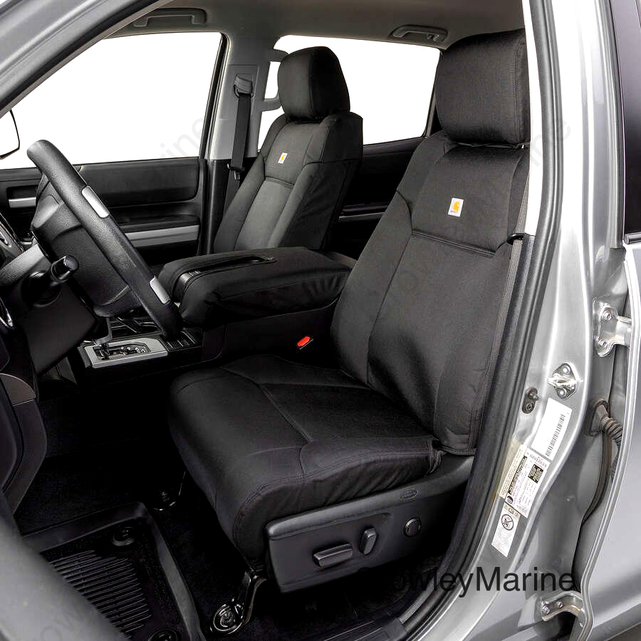 Covercraft 09-14 Dodge Ram 1500/HD Carhartt Super Dux SeatSaver Custom Front Row Seat Covers - Black