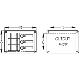 SWITCH PANEL 3-CIRCUIT (425130-1) thumbnail-0