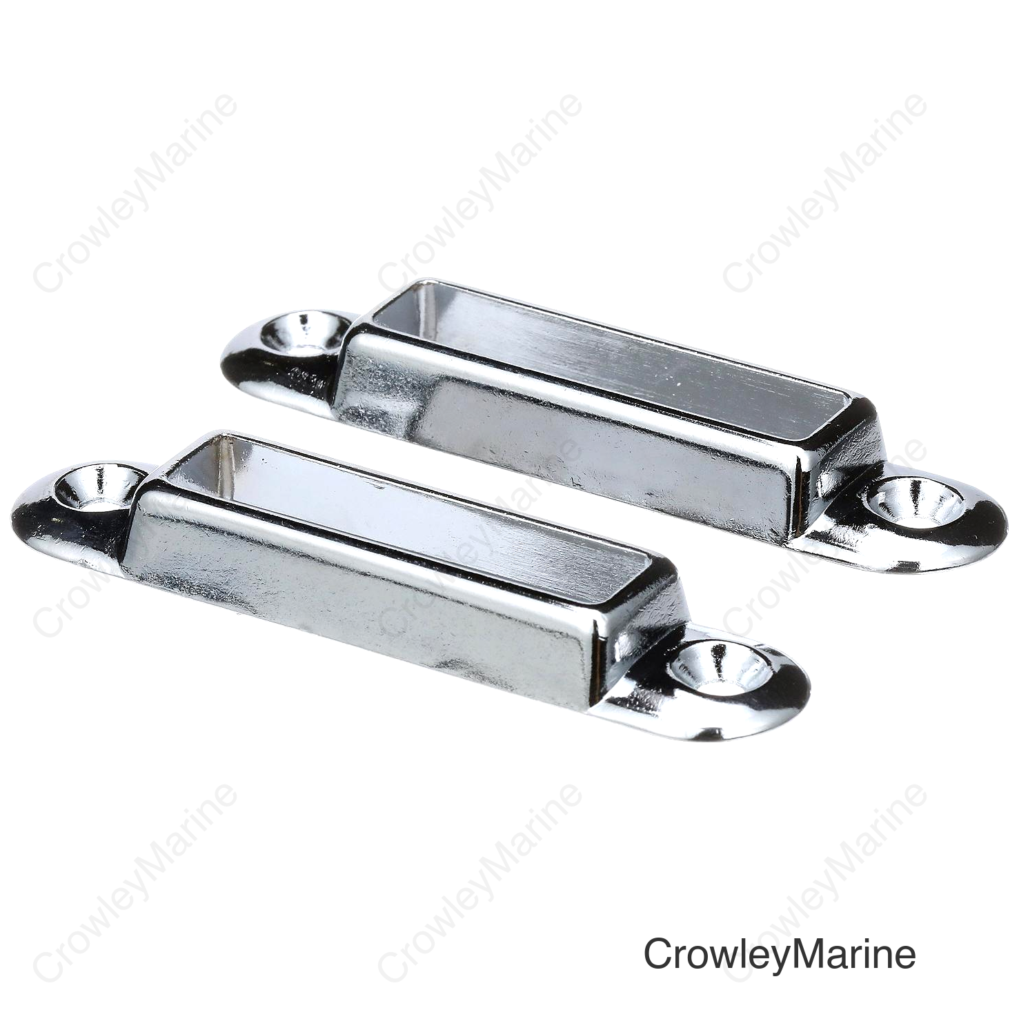 Seachoice Boat Cover Support Sockets, Chrome Plated Zinc, Set of 2