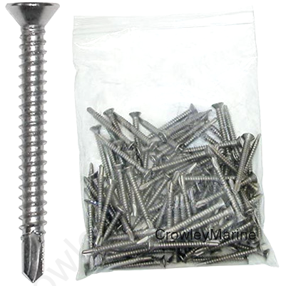 2" X 3/16" DECK Stainless Steel SCREWS (EFH)