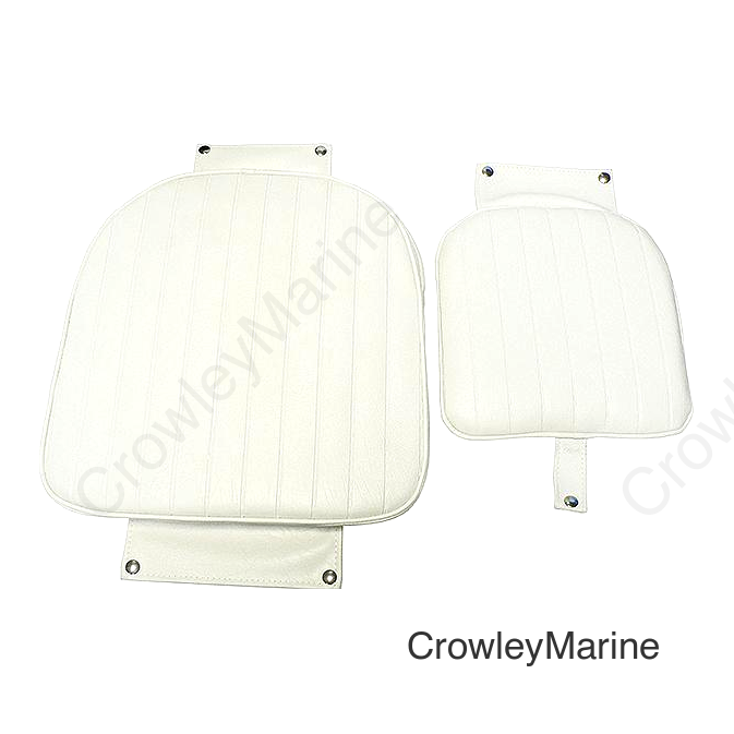 Springfield Admiral Fixed Height Chair Package, White (Includes Seat With Low Profile Armrest, No Cushions, Pedestal With Floor Base, Mounting Plate and Locking Swivel)