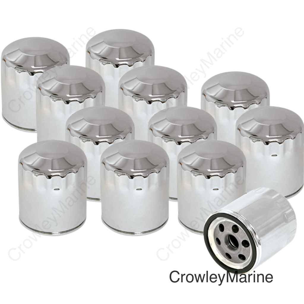 Oil Filters - Chrome - 12-Pack