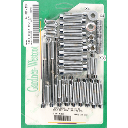 Bolt Kit - Side Cover - Socket-Head - Chrome thumbnail-1