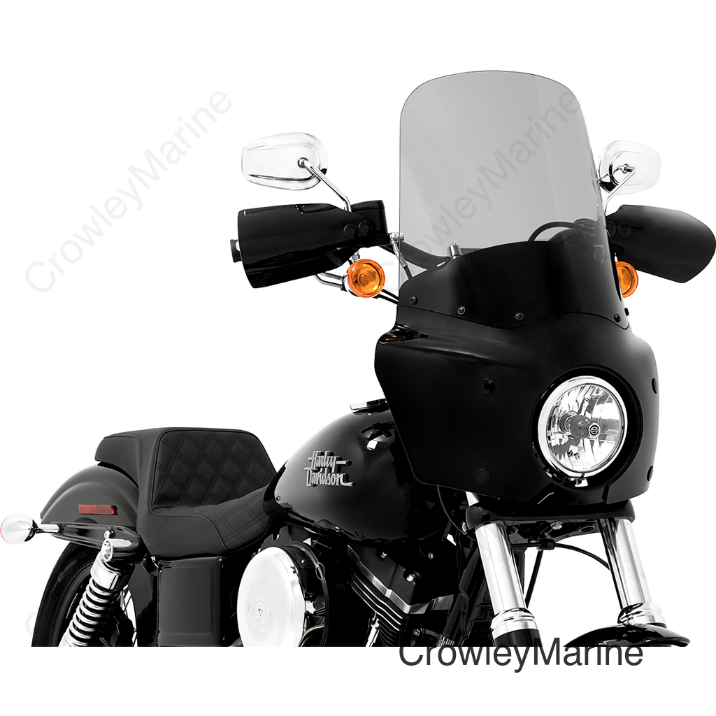 Road Warrior Windshield - Black Smoke - 17"
